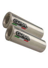 Tłumik G.P.R M3 Titanium Natural [Double Slip-On, Titanium] - Kawasaki Zzr 1400 [08-11]