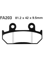Klocki hamulcowe EBC FA203HH 81.2 x 42 x 9.5mm NA PRZÓD