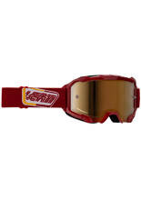 Gogle motocyklowe z lustrzaną brązową szybą Leatt Velocity 4.5 Iriz 68 czerwone