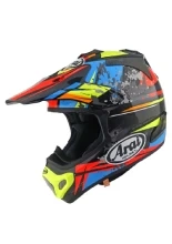 Kask enduro Arai MX-V Evo Track czarno-żółto-czerwony