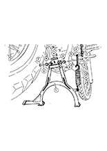 Podstawka centralna Hepco&Becker do Yamaha XT 660 R / X [04-]