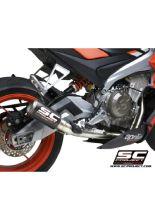 Pełny układ wydechowy SC-Project z tłumikiem motocyklowym CR-T Aprilia Tuono 660 (21-) włókno węglowe