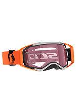 Gogle motocyklowe Scott Prospect Amplifier z różową szybą szaro-pomarańczowe
