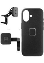 Zestaw na motocykl: etui Peak Design Mobile Everyday Fabric do smartfona Iphone 17 z mocowaniem motocykla