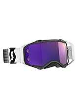 Gogle motocyklowe Scott Prospect z fioletową lustrzaną szybą czarno-białe