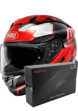 Zestaw: kask integralny Shoei GT-Air 3 Agility TC-1 czarno-czerwony + dedykowany interkom motocyklowy Sena SRL 3