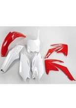 Komplet plastików UFO do Hondy CRF 250R (10), CRF 450R (09-10) biało-czerwony