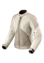 Kurtka motocyklowa damska tekstylna REV’IT! Torque 3 H2O brązowo-biała