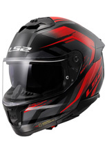 Kask integralny LS2 FF808 Stream II Fury czarno-czerwony