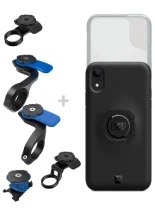 Zestaw rowerowy: etui na telefon iPhone XR + pokrowiec przeciwdeszczowy + mocowanie Quad Lock