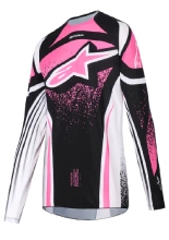Bluza cross damska Alpinestars MX Stella Techstar Nomur czarno-biało-różowa