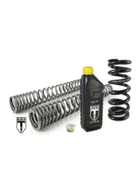 Zestaw sprężyn progresywnych przedniego zawieszenia widelca i amortyzatora Touratech Black-T BMW K 100 (83-91)