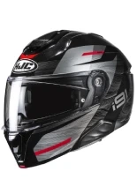 Kask szczękowy HJC i91 Dusk czarno-czerwony