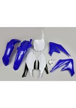 Komplet plastików UFO do Yamaha YZF 250 (19-), YZF 450 (18-22) biało-niebieski