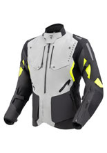 Kurtka motocyklowa tekstylna Rebelhorn Hiker IV czarno-szaro-żółta