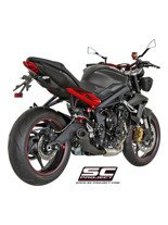 Tłumik stożkowy (Czarny Mat) Slip-on SC-Project do Triumph STREET TRIPLE 675 / R [13-16]/ RX [15-16]