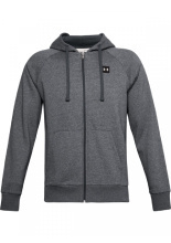 Bluza męska rozpinana UNDER ARMOUR Rival Fleece FZ Hoodie ciemnoszara