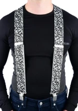 Szelki Oxford Riggers czarno-białe