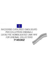 Rura łącząca z katalizatorem do kolektorów oryginalnych - BMW G 650 GS [11-16], G 650 GS Sertao [12-14].