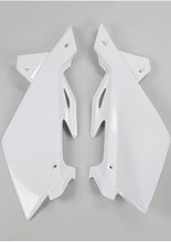 Osłony boczne tylnie UFO do Husqvarna CR/WR 125 (06-08), CR 250 (06-13), TC 250 (05-07), TE-TX 250 (05-07), WR 250 (06-13), WR 300 (06-13), TC/TE 310 (05-07) białe