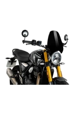 Szyba motocyklowa sportowa PUIG New Generation Triumph Scrambler 400X (24-)/ Triumph Speed 400 (24-) czarna