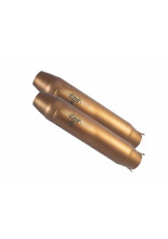 Podwójny tłumik G.P.R Deeptone Bronze Cafè Racer [Slip-On, Stainless Steel] - Triumph Bonneville T120 [16-19]