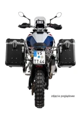 Zestaw: kufry boczne czarne "And-Black" Zega Evo + stelaże czarne Touratech BMW F 900 GS (24-) [poj.: 38+45l]