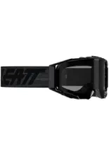 Gogle motocyklowe Leatt Velocity 6.5 Graphene z przyciemnianą szarą szybą, czarno-szare