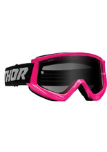 Gogle motocyklowe Thor Combat Racer Sand fluo różowo-szare