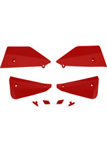 Zestaw defelektorów do osłon dłoni Barkbusters Sabre czerwony