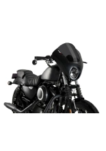 Półowiewka motocyklowa sportowa PUIG Dark Night Harley Davidson Sportster 883 Iron XL883N (09-22) mocno przyciemniana