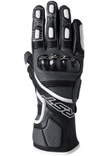 Rękawice motocyklowe skórzane RST Fulcrum czarno-białe