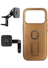 Zestaw na motocykl: etui Peak Design Mobile Everyday Clarino Loop iPhone 17 Pro z mocowaniem motocykla