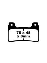 Klocki hamulcowe EBC EPFA390HH 75 x 48 x 8mm NA PRZÓD