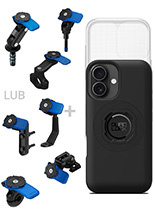 Zestaw na motocykl: etui MAG na telefon iPhone 16 (magnetyczne), wodoodporny pokrowiec MAG oraz mocowanie Quad Lock