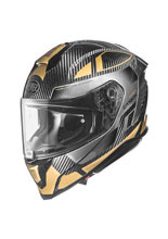 Kask integralny Premier Hyper Carbon TK19 szaro-złoty