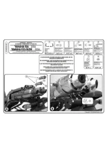 Adapter do montażu stelaży kufrów bocznych bez stelaża centralnego KZ351 Kappa Yamaha FZ6/ 600 Fazer (04-11)