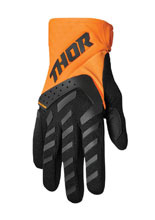 Rękawice cross dziecięce Thor Spectrum fluo pomarańczowo-czarne