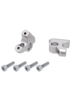 Podwyższenie kierownicy Hepco&Becker BMW R 1250 RT (21-24) [30 mm w górę, 24 mm w tył] srebrne