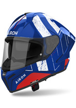 Kask integralny Airoh Matryx Scope niebiesko-biało-czerwony