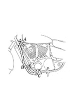 Gmol silnika Hepco&Becker do Honda VT 1100 C2 Shadow (95-00)