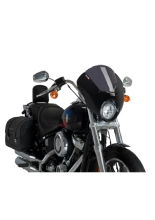 Półowiewka motocyklowa sportowa PUIG Dark Night Harley Davidson Softail Low Rider FXLR (18-20) mocno przyciemniana