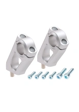 Podwyższenie kierownicy Hepco&Becker BMW R 1200 GS Adventure (08-12) [20 mm w górę, 30 mm w tył] srebrne