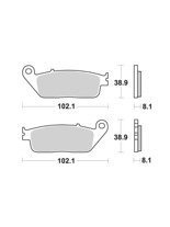 Klocki hamulcowe [przód/tył] SBS 183 MS