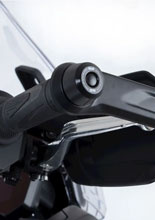 Koncówki kierownicy motocyklowej R&G Racing Triumph Tiger 900/GT/Pro/Low/Rally/Rally Pro (20-)/Tiger 850 Sport (21-) srebrno-czarne