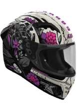 Kask integralny Airoh Connor Bloom czarno-szaro-różowy połysk