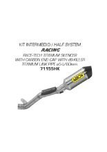 Układ wydechowy (Half system) Arrow Kawasaki ZX-10R [16-19] [Race-Tech, Titanium + Carbon]