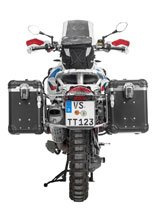 Zestaw: kufry boczne z anodowanego aluminium czarne "And-Black" Zega Evo + stelaże srebrne Touratech BMW R1200GS (-12)/R1200GS Adventure (-13) (38+45L)