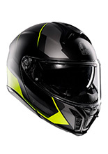 Kask szczękowy AGV Tourmodular Perception czarno-fluo matowy