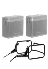 Zestaw: kufry boczne srebrne Zega Mundo + stelaże czarne Touratech BMW R 1300 GS Adventure (24-) [poj.: 31+31l]